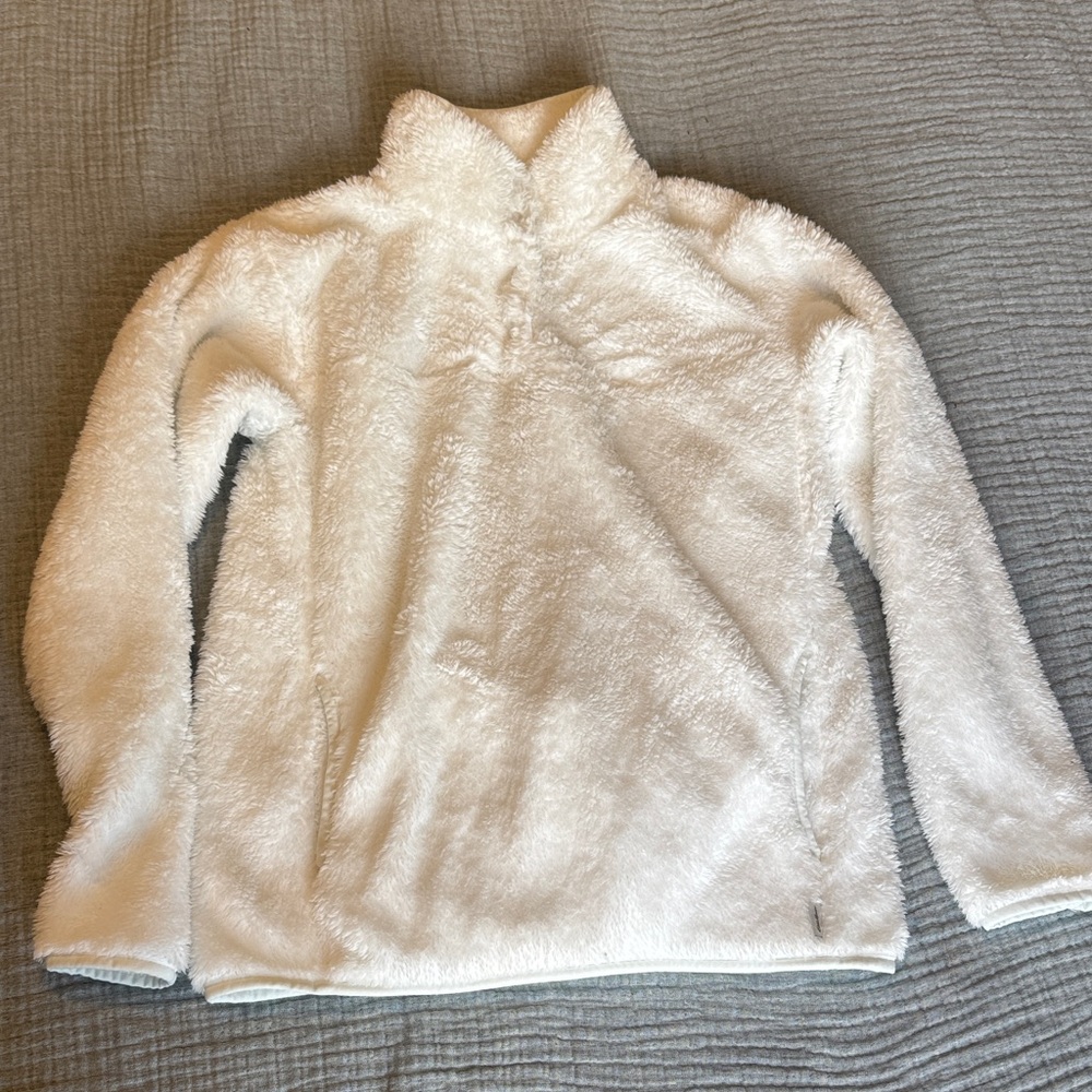 Eddie Bauer Women's White Fleece Jacket
